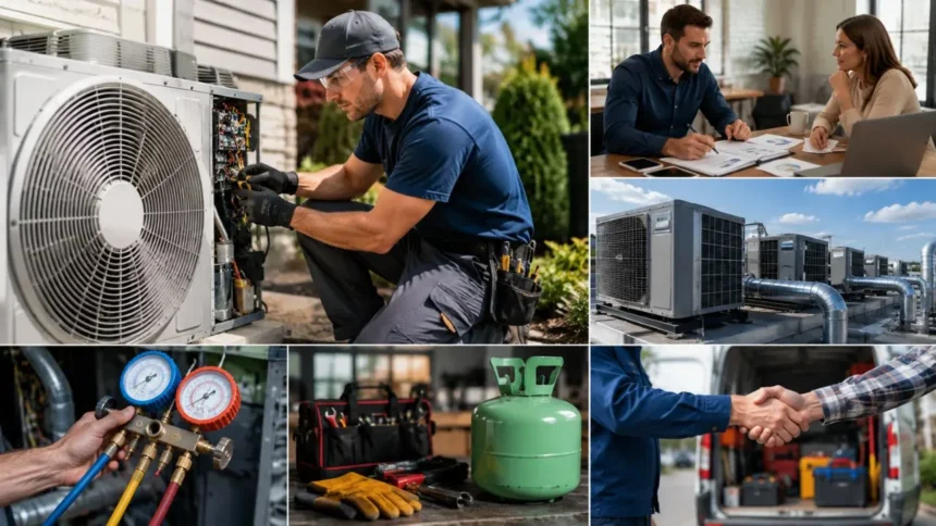 how to start a heating and air conditioning business